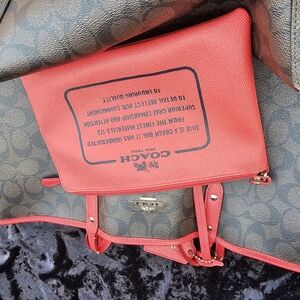 Good condition coach reversible tote bag